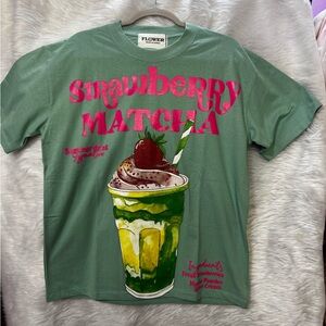 Strawberry Matcha Green T-Shirt